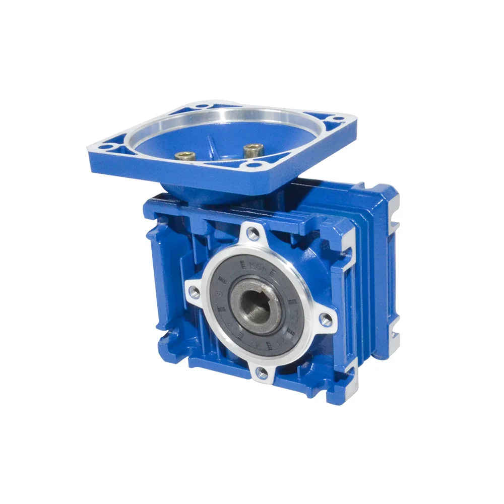 NMRV030 Gearbox Reducer Ratio 5/7.5/10/15/20/25/30/40/50/60/80 High Quality Electric Motor Gearbox Use for Automatic Doors Motor