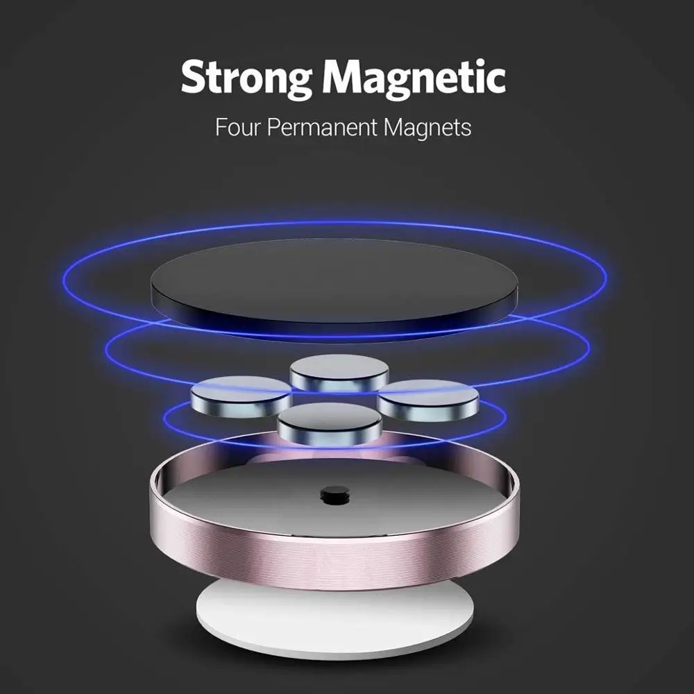 360 Magnetic Car Phone Holder Stand In Car For IPhone 12 11 Xiaomi Samsung Magnet Mount Cell Mobile Wall Nightstand Support GPS