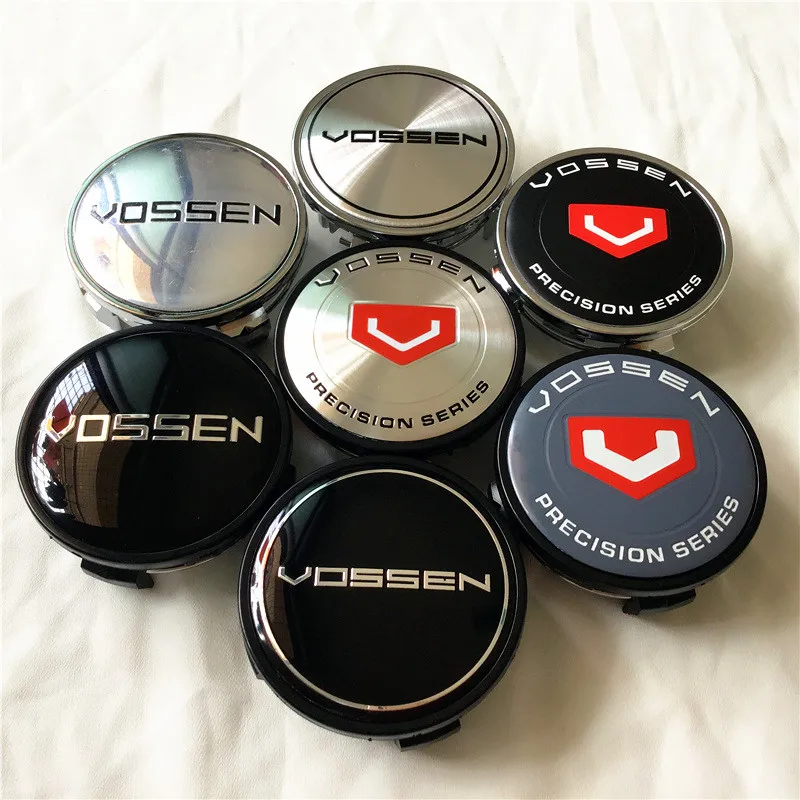 4pcs 62mm For VOSSEN Logo  Emblem   Car Wheel Center Cap Hubs Emblem Badge Auto Styling Dusproof Decal Cover