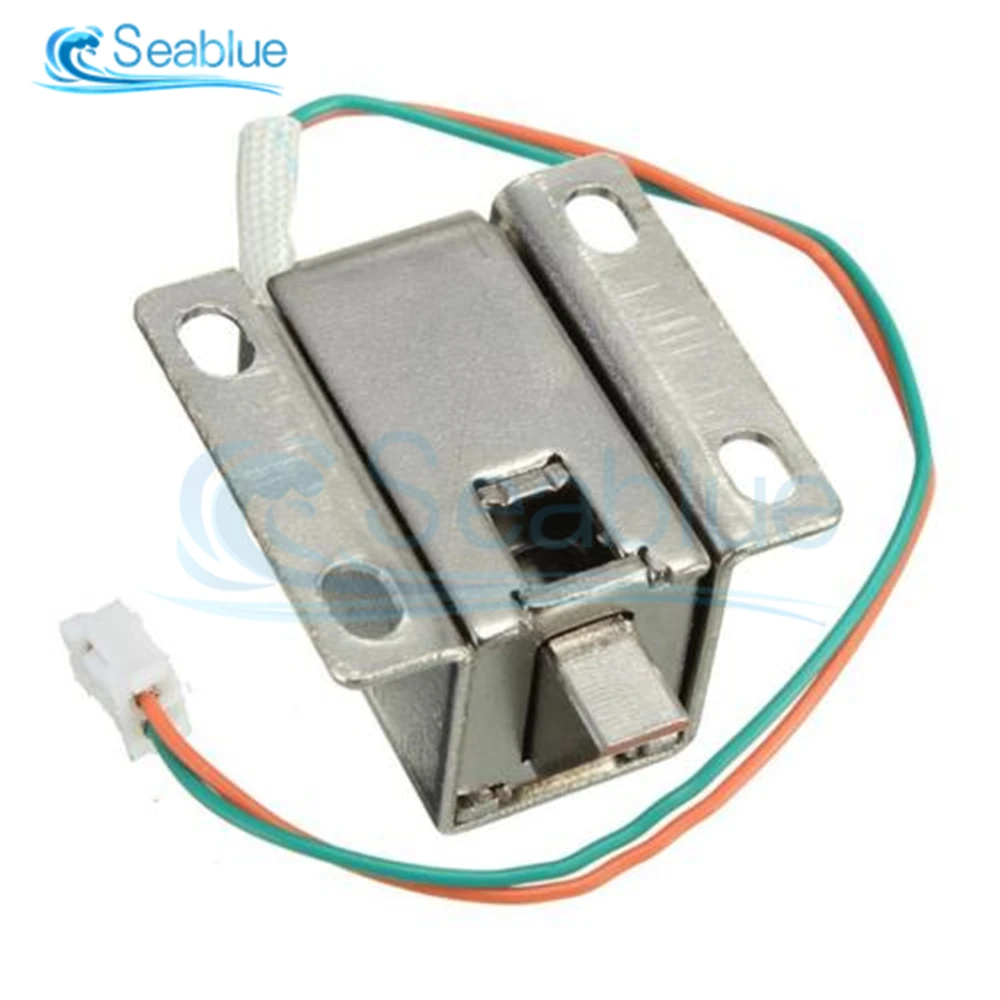 Electronic Lock Catch Door Gate 12V 0.35A 350mA Solenoid Access Control For Electric Control Cabinet Door Drawer Locks