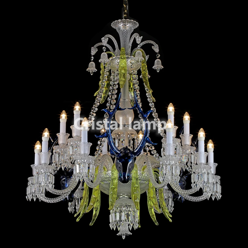 Customized Luxury Crystal Chandelier Modern Design Ceiling Hanging Lamps Suitable For Living Room And Dining Room