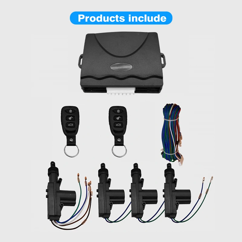 

Car remote control central locking, one drag three wireless remote control access, 12V remote control to open the door lock