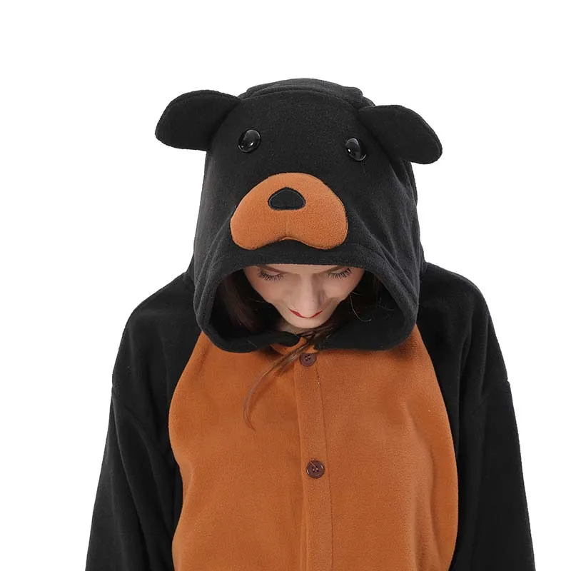 One-Piece Pajamas Bear Onesies For Adults Men Couple Women Pijama Kigurumi Anime Costume Cosplay Whole Bodysuit Sleepwear Suit