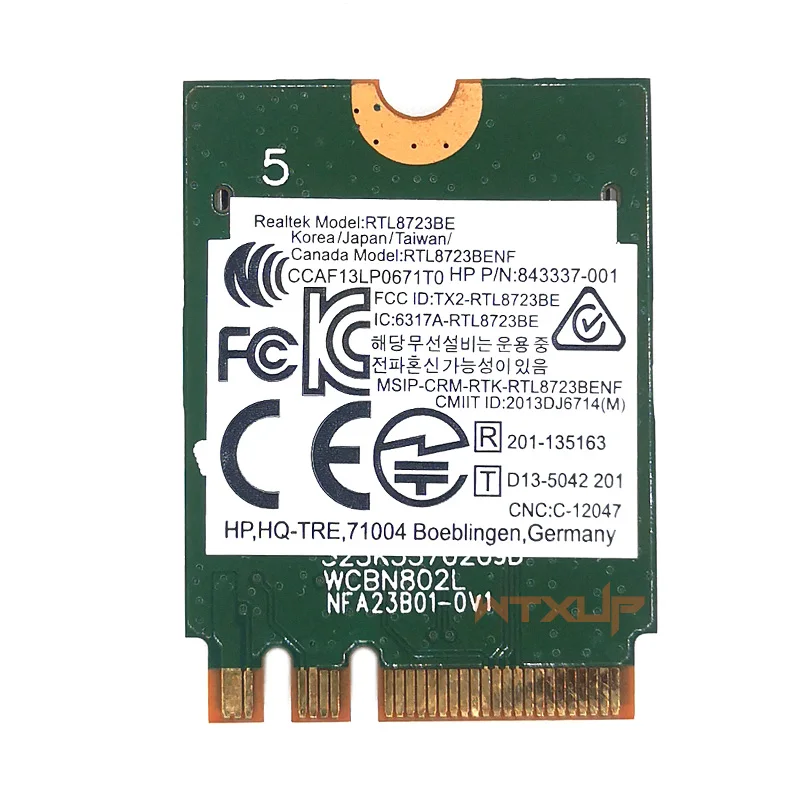 Wireless Adapter for Realtek RTL8723BE 802.11n WiFi Card Bluetooth 4.0 NGFF card SPS 843338-001 300Mbps