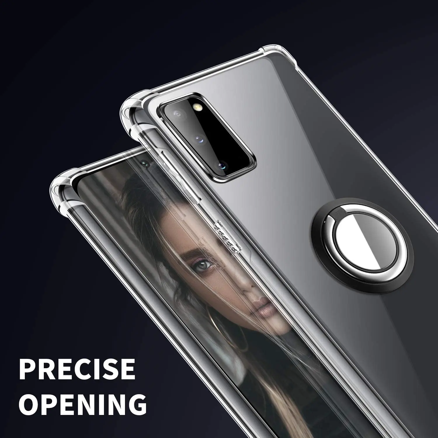 For Nokia 8.3 5G Case Shockproof Soft Finger Ring Clear Case For Nokia 8.3 Nokia8.3 5G TA-1243 TA-1251