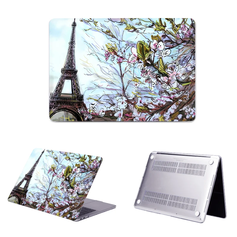 Imagem -04 - Sanmubaba Paris Capa Pintada para Macbook Air Pro 11 12 13 15 16 Touch id Capa para Laptop Macbook Air 13 m1 2023 A2337 A2338