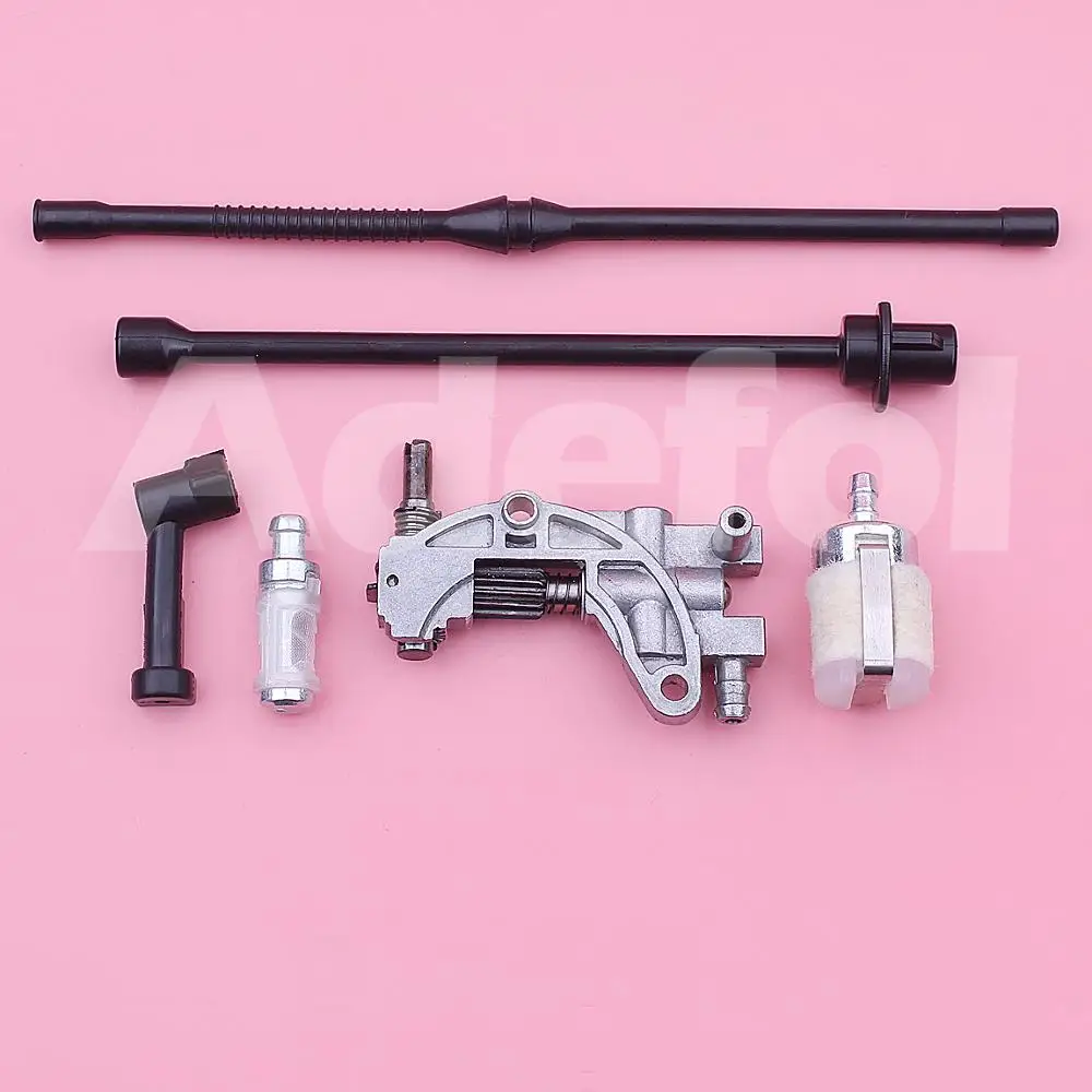 Adefol Oil Pump Pipe Fuel Hose Filter Assembly Kit For Chinese 4500 5200 5800 45cc 52cc 58cc Chainsaw Spare Parts бензопила