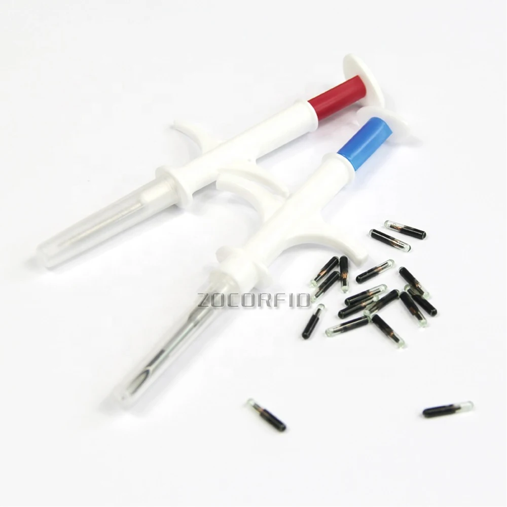 10 قطعة/الوحدة حقنة حقن الحيوانات الأليفة/حاقن الحيوانات RFID للعلامات الزجاجية