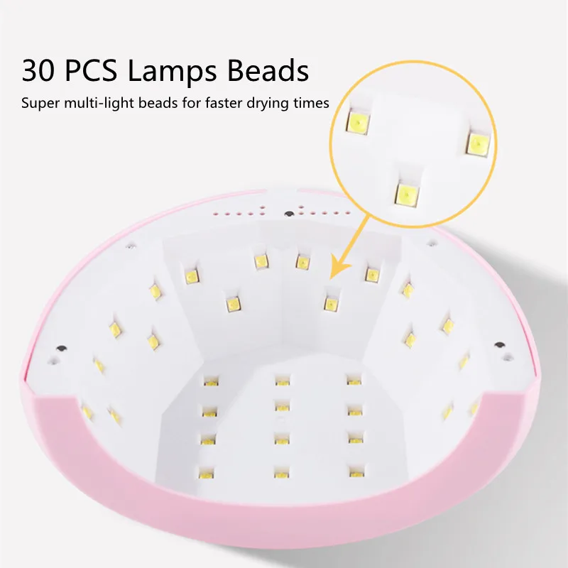 ネイルドライヤー用マニキュアランプ,60W UV LEDランプ,5/30/60秒ランプ,卸売