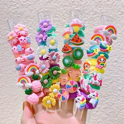 New baby hair tie cartoon terry girl tie hair rubber band does not hurt hair accessories children's head rope headdress