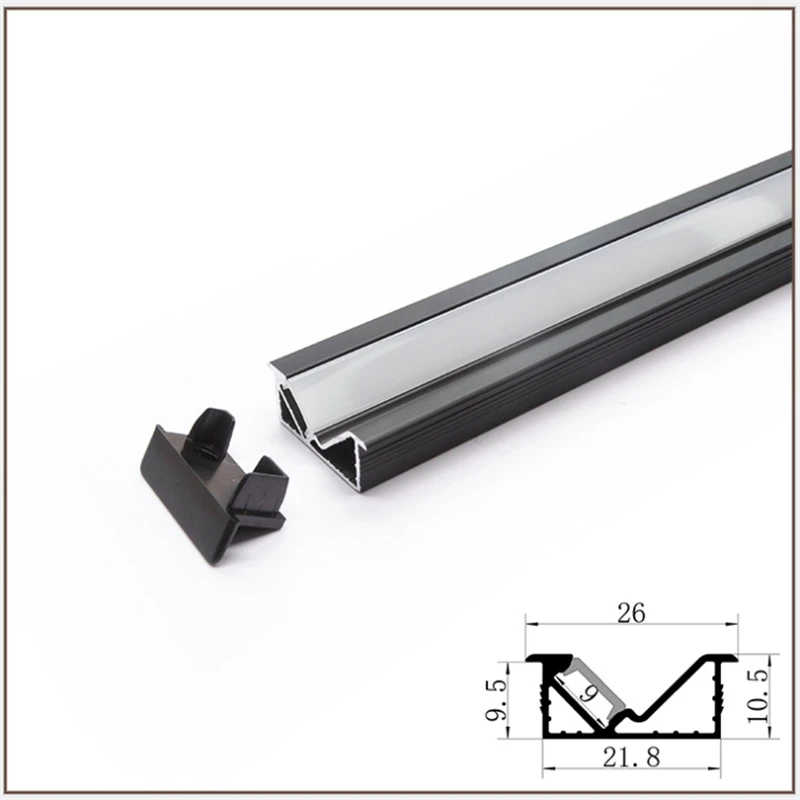 

30x1M LED Aluminium Profile ,5V/12V/24V 8MM Wide Strip Recessed Channel .Cabinet Wardrobe Closet 45degree Anti Glare Light House