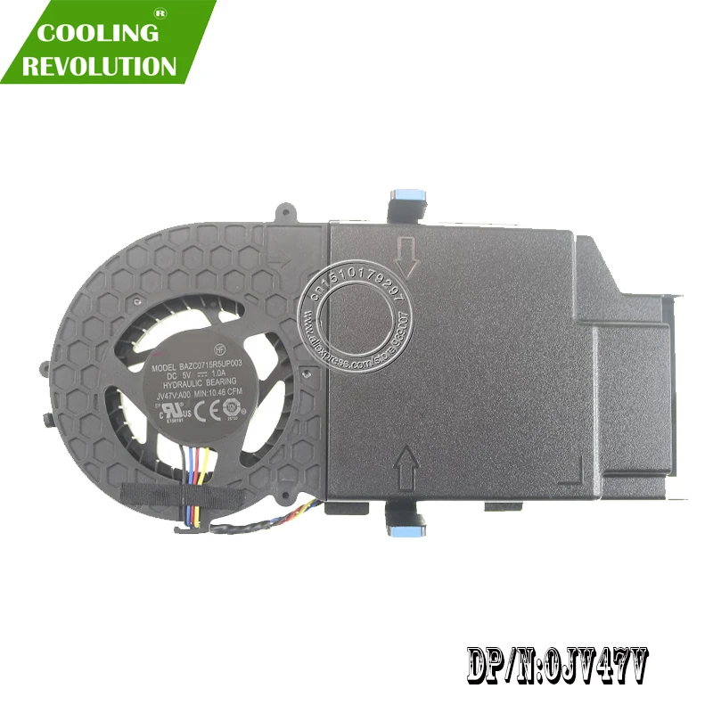 CPU Cooling Fan PVB070E12H-P01 BAZC0715R5UP003 KSB0705HB-A DC5V 4Pin for Dell Optiplex 3080 5080 7080 MFF DP/N 0JV47V