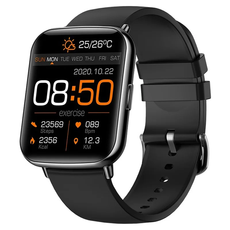 2021  NEW  Waterproof Smart Watch Men Women 1.7 Inch Screen SmartWatch Sport Heart Rate Blood Oxygen  Android IOS