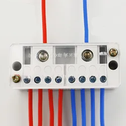 2 in 8 out Junction Box  Jack-up Junction Box Household Wire Cable Seperater 220V Wiring Terminal Board