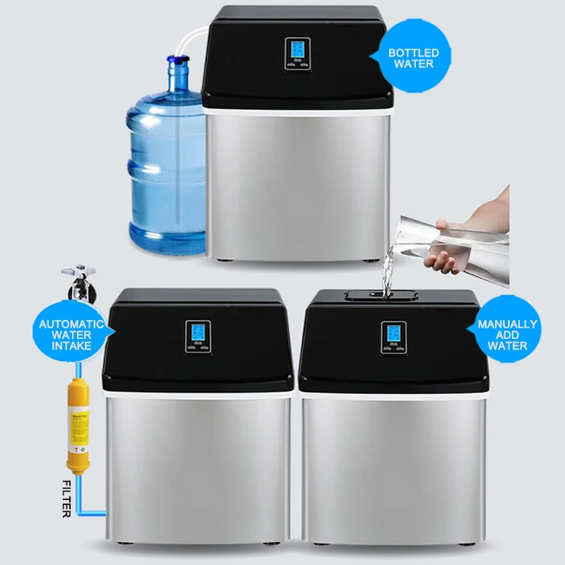 WZB-20F/S 120W Elektrische Kommerziellen Eismaschine 25KG Haushalts Tabletop Automatische Runde Eis Cube Eismaschine Eis maschine 220V