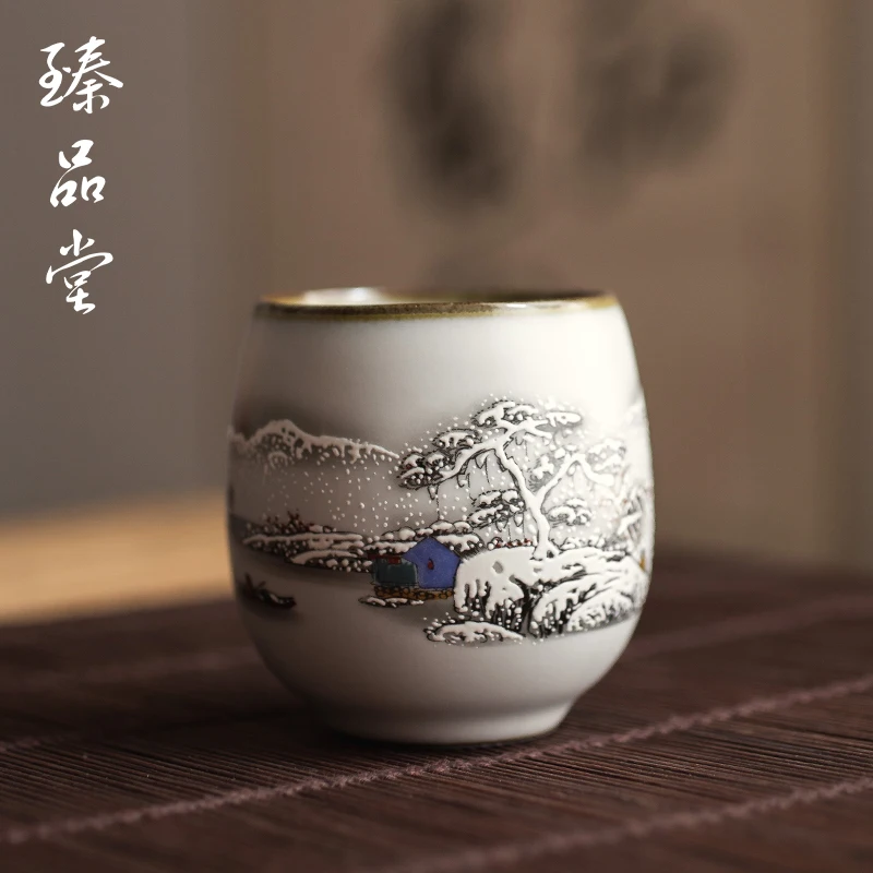 꽃 디자인 세라믹 레트로 빈티지 티 컵 작은 머그잔 커피 컵 세라믹 의식 크리 에이 티브 Filizanki 할 Herbaty 차 세트 BK50CB