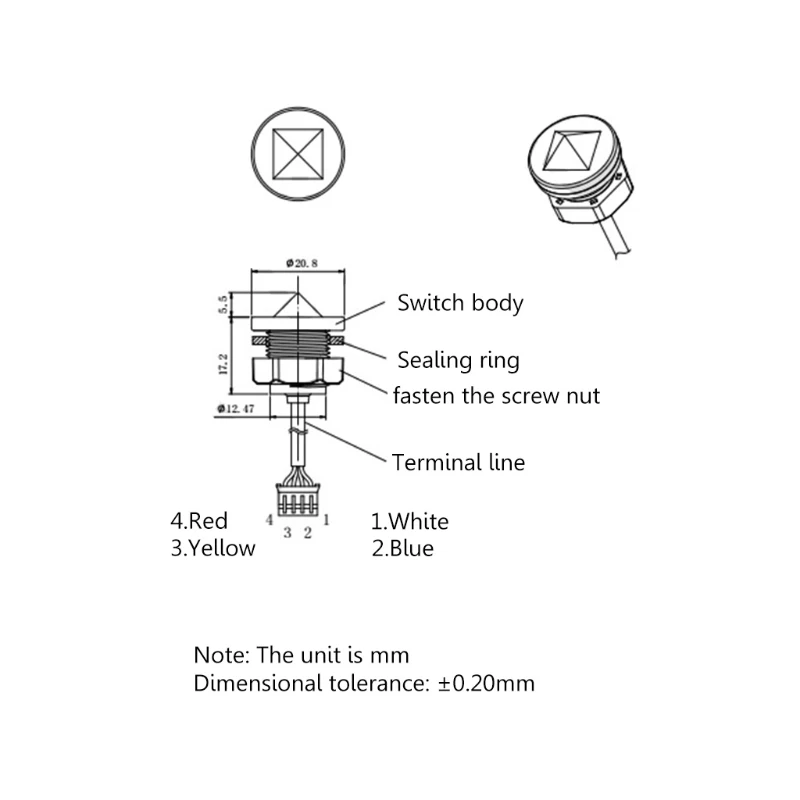 Replaceable Float Type Detector Level for Water Dispenser Bathtub Humidifier for Tank Water Level Control Durable