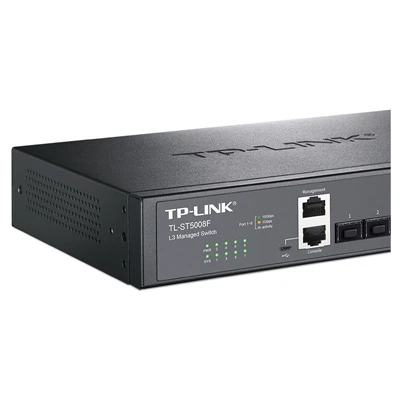 Imagem -05 - Tp-link Tl-st5008f 10 Switch Gigabit Todos os 8*10000mbps Gerenciamento de Rede de Camadas 10gbe 10g 10gb 10gbps Sfp Mais Portas