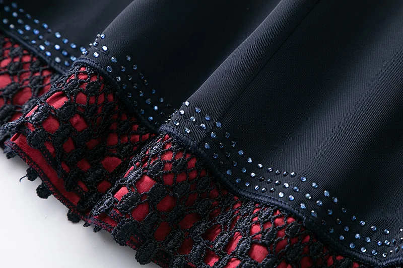 Women\'s Black Skirt Special Design Ladies Bottoms Floral Net Silk Long Skirt Luxury Fashion Female Length Party Skirt African