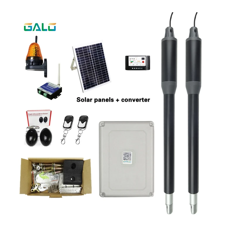 

Aluminum Support Solar Energy System Automatic Swing Gate Opener Kit For Facile Swing Gates