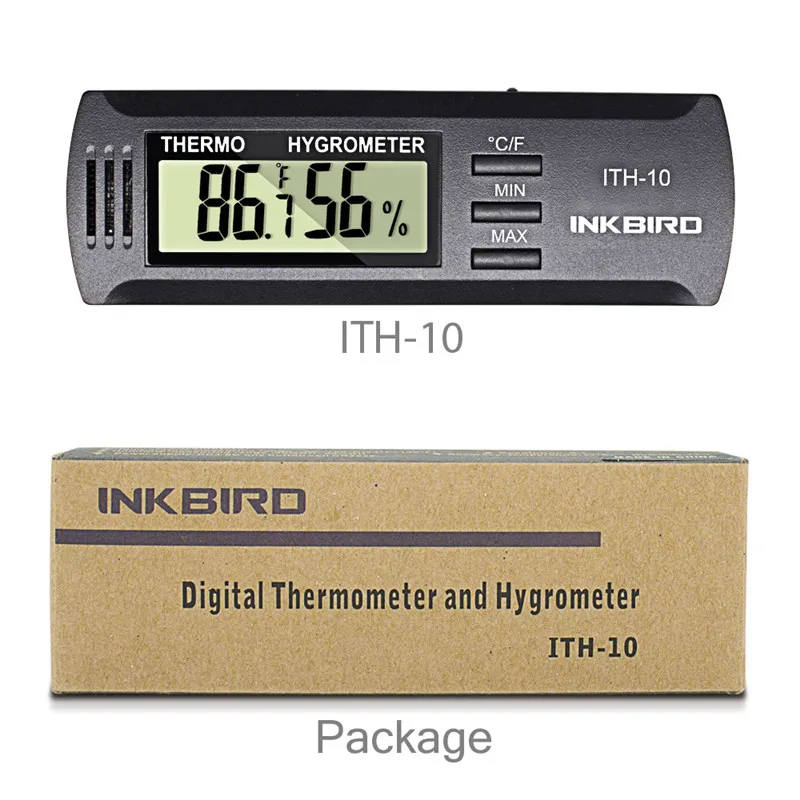 Inkbird ITH-10 digitales Thermometer Hygrometer Temperatur regler Sensor Feuchtigkeit messer für zu Hause Wetters tation Heizung kühlen