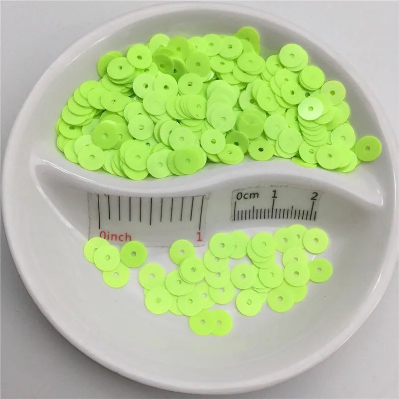 4mm 6mm Flat Round Solid PVC Sequins Paillette Sewing Craft For Wedding Decoration Garment Dress Shoe Caps DIY Wholesale