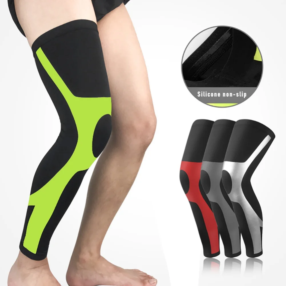 Full Leg Sleeve Football Leg Sleeve Sun Protection Compression Running Hiking Basketball Sports Leg Warmmers For Men Women