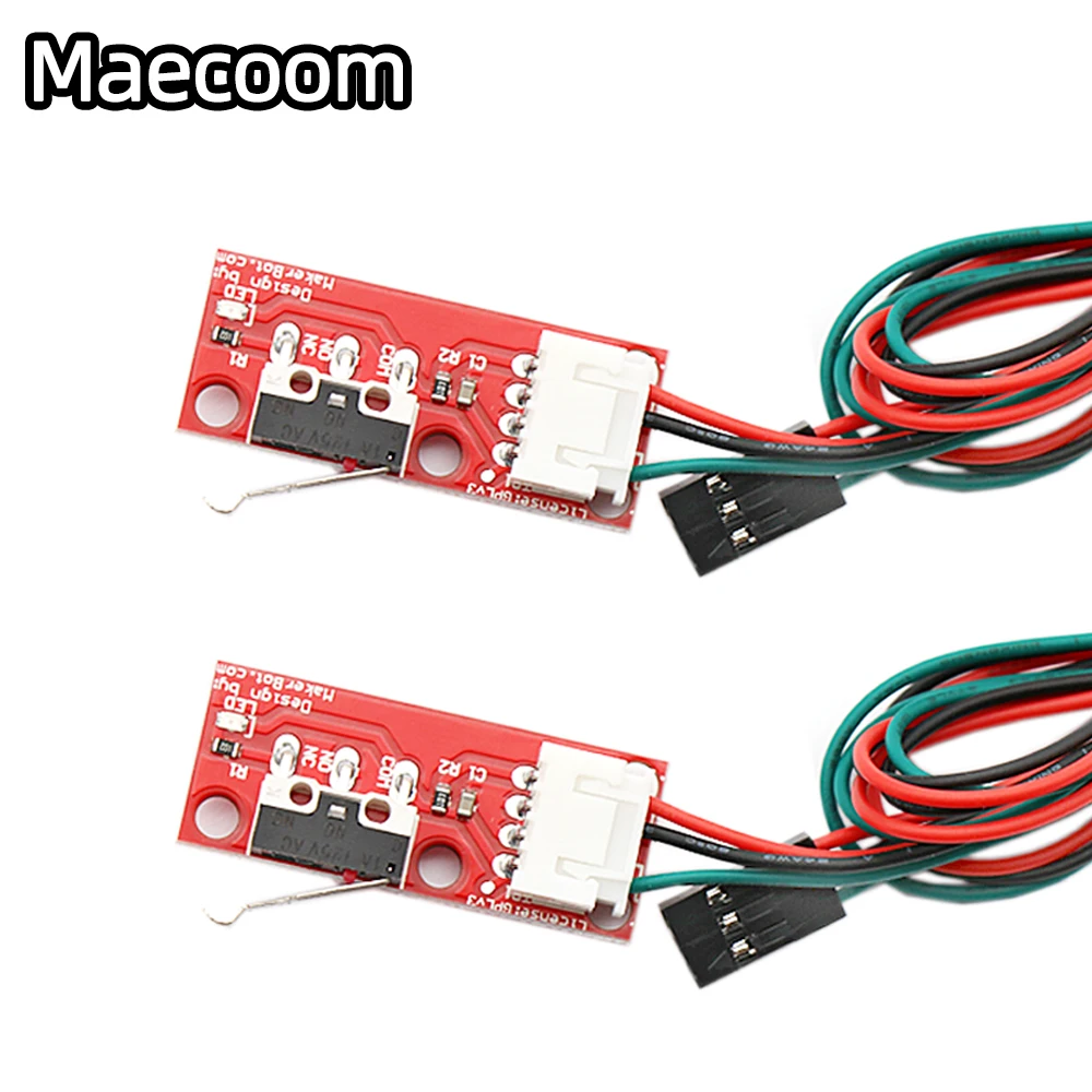 1/3/6 Uds interruptor de tope final para Arduino interruptor de límite de tope final + Cable tope final mecánico de alta calidad para piezas de