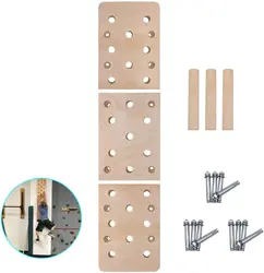 Climbing Holds, Holes Climbing Pegboard, Rock Climbing Holds with Durable Climbing Wall Training Ladder for Fitness Home Gyms