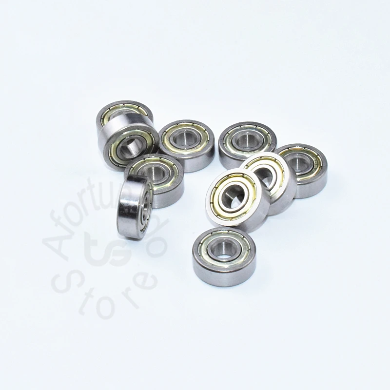 Carbon steel 605ZZ Bearing 10 Pieces 5*14*5(mm) Metal Sealed High speed Mechanical equipment parts