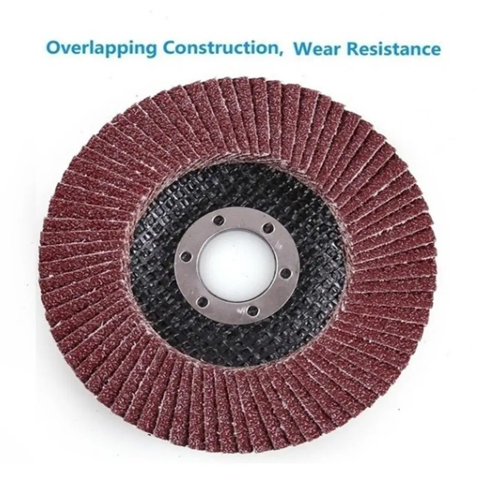 10Pcs 100mm Flap Discs 40/60/80/120 Grit Grinding Wheels Blades for Angle Grinder Sanding Disk Grinding Wheel Abrasive Tools