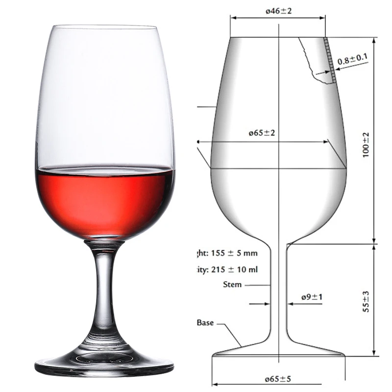 125ml 220ml ISO Professional Level Red Wine Tasting Glass Party Winetaster Special Use Crystal Goblet Cup Whisky Brandy Snifter