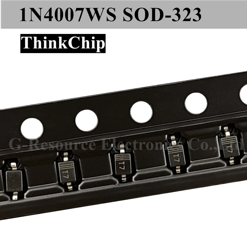 صمام ثنائي مفتاح SMD, 1N4007WS/1N4007W SOD-100 323 (0805 قطعة) 1206 SOD-123 (بمناسبة T7)