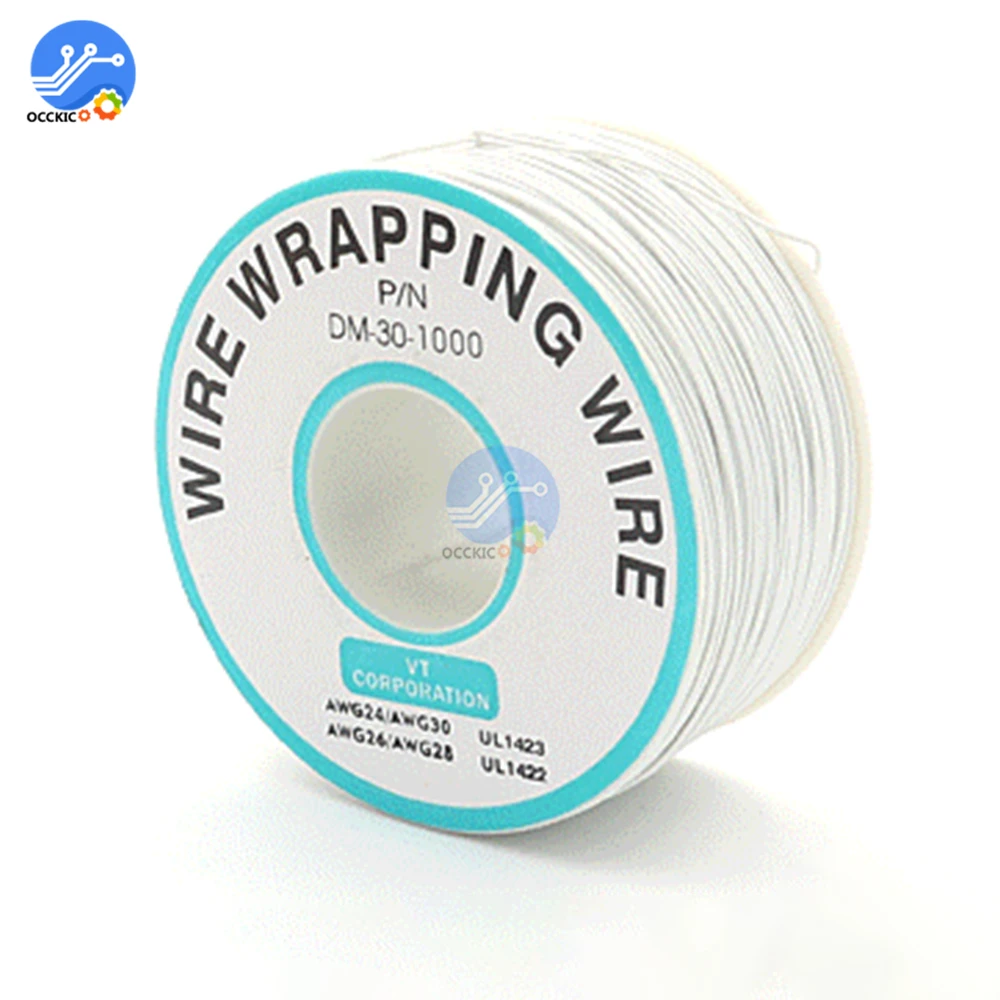 250M 30AWG circuit board PCB Wire Wrapping Wire Tin Plated Copper DM-30-1000 Jumper Insulation Electronic Conductor Wire