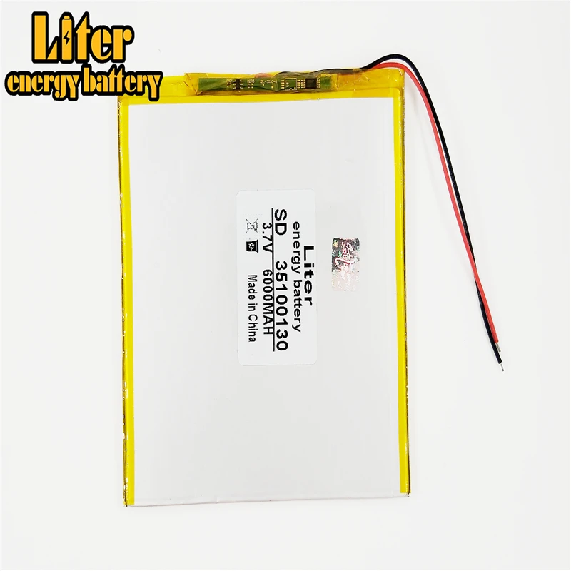 

3.7V 6000mAH 35100130 Polymer lithium ion battery for for - DNS AirTab DUAL