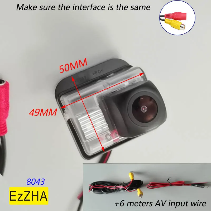 

EzZHA HD CCD for Mazda 6 M6 2002-2014/ CX5 CX-5 2011-2017/ CX-7 2006-2012/ Besturn B70 2009-2011 Rear View Fisheye Camera