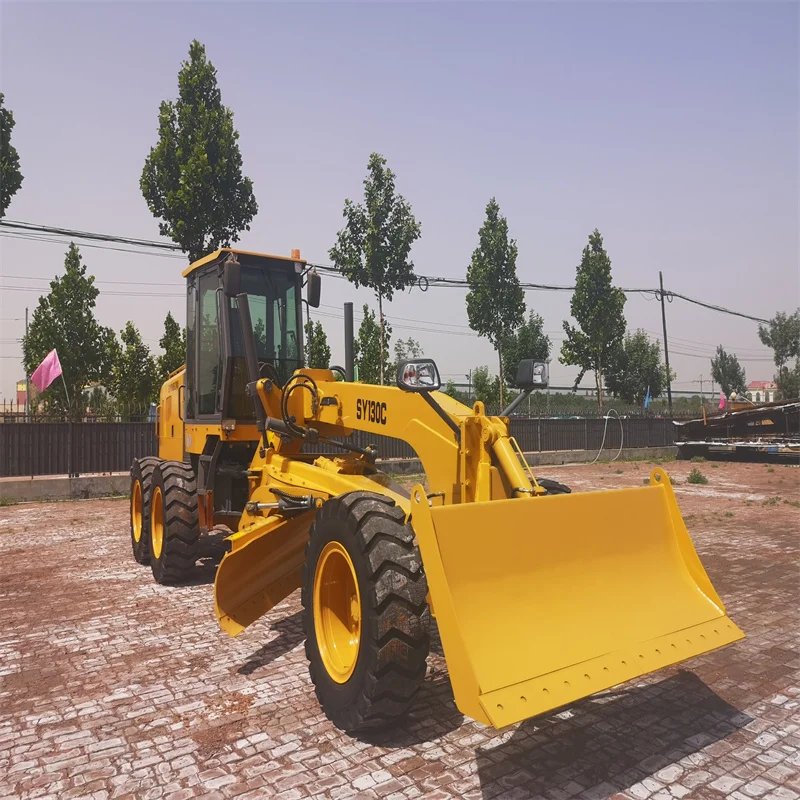 SY130C Small  Motor Mini  Grader  High Performance Road Construction Machine