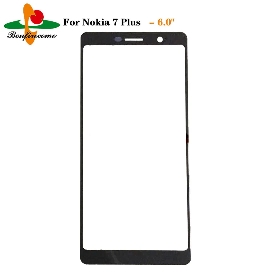 Outer Screen For Nokia 7 Plus TA-1055 Front Touch Panel LCD Display Screen Outer Glass Cover Lens Replacement