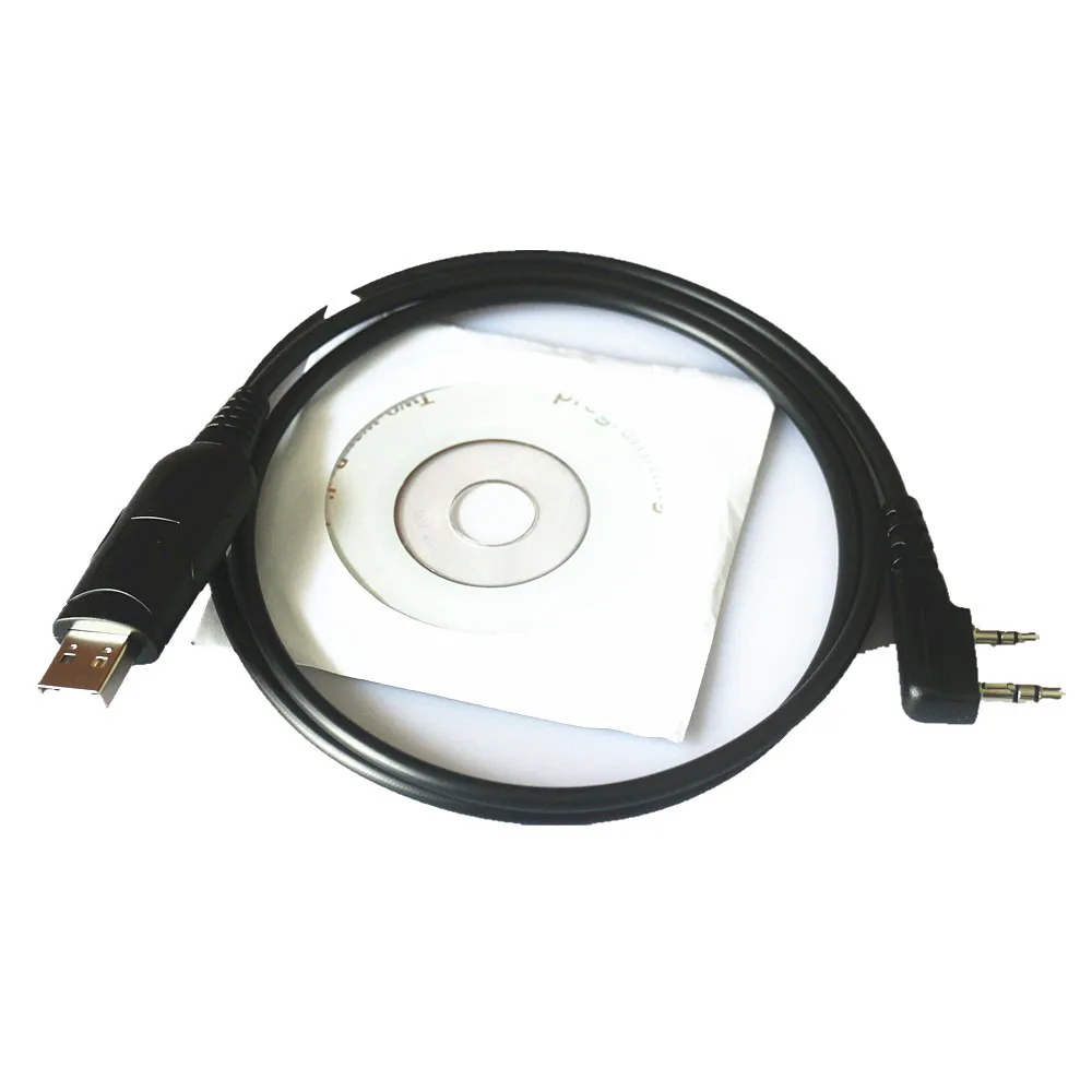 Cable de programación USB para Radio bidireccional Baofeng BF888S, UV-5R, UV-3R, UV-82, 5RB, 5RE, UV-5RA, UV-B5, 2 unidades