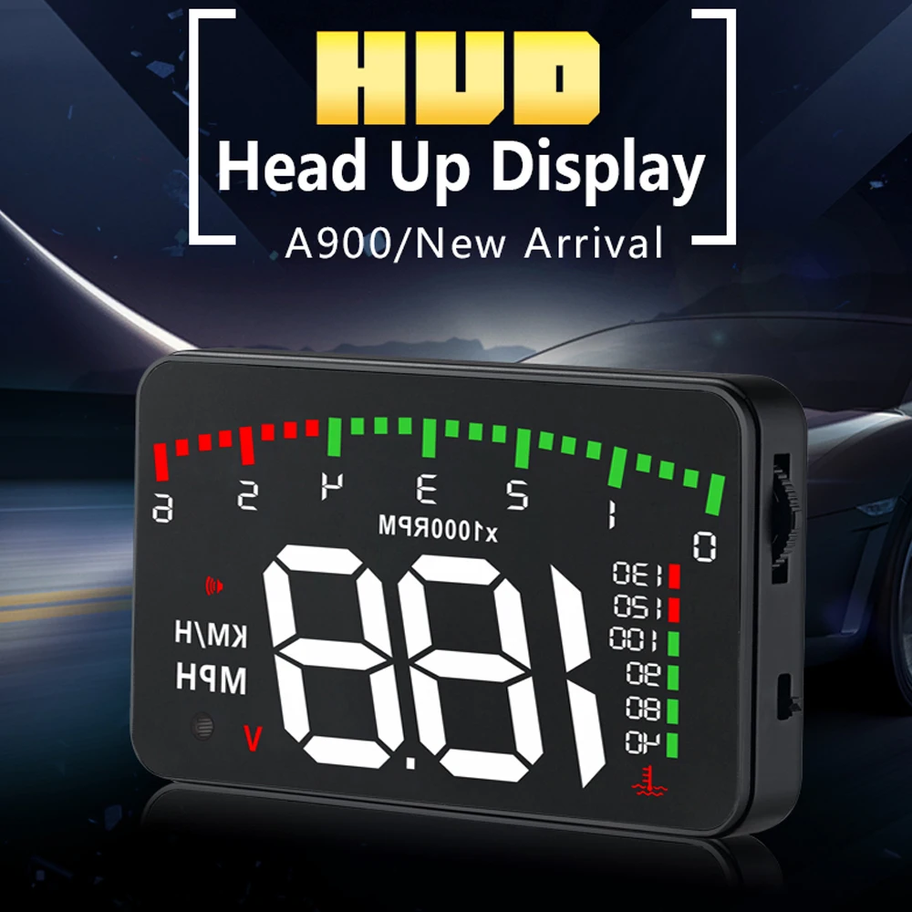 

ELING OBD2 Head Up Dispay Car Electrics Dashboard Car HUD Windscreen Projector Digital Rotating Speed RPM Voltage Water Temp