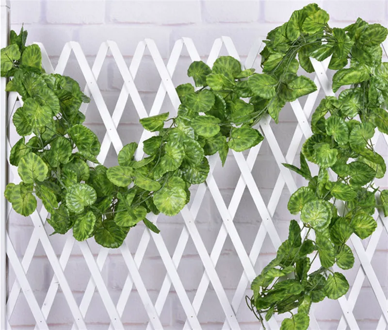 

240cm Artificial Ivy Garland Vine Fake Begonia Leaves Plant Wedding Home Garden Wall Hanging Decoration