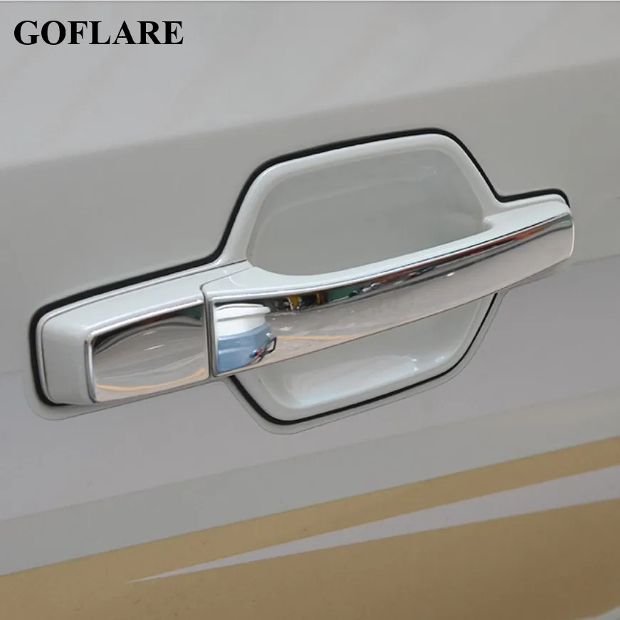 chrome car door handle bowl cover trim panel for Mitsubishi Pajero 3 III V73 V75 V77 2001 2002 2003 2004 2005 2008 accessories