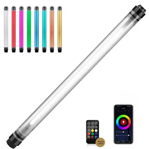 LUXCEO P120 светильник для фотосъемки, водостойкая палочка 120 см RGB светодиодный светильник для видеосъемки встроенный аккумулятор пульт дистанционного управления IP68 CRI 95 +