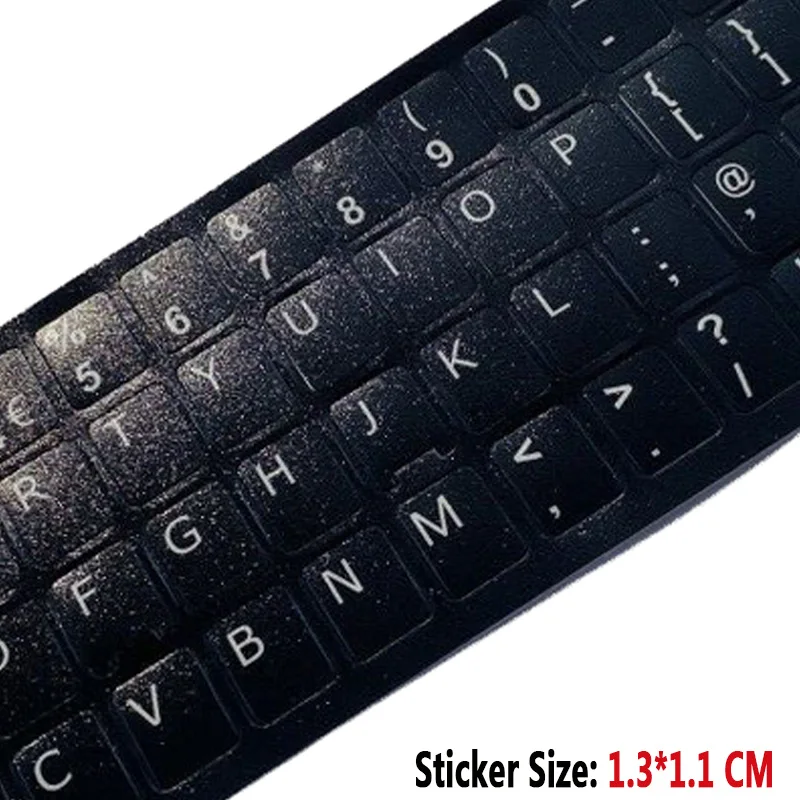 SR UK British English Language Standard Waterproof Keyboard Cover Stickers Button Letters Computer Laptop Skins Accessories