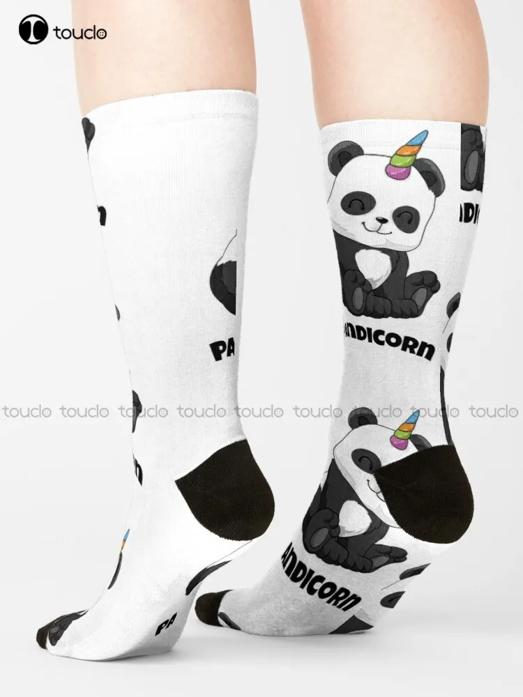 Pandicorn Unicorn Shirt Panda Lover Bear Rainbow Girl Socks Funny Socks For Women Personalized Custom Unisex Adult Socks Funny