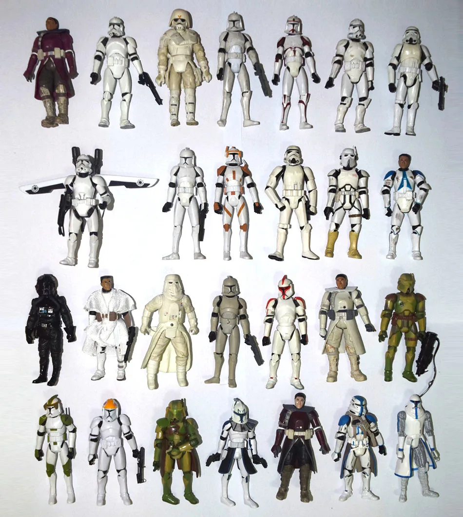 Lot of 10 Random Sent Star Wars Sith Jedy Clone Trooper C-3PO Obiwan 3.75"  Action Figure view 3