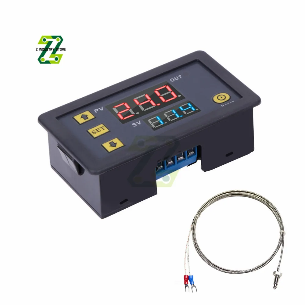 Imagem -06 - Controle de Temperatura Digital W3230 12v 24v Ac110220v Probe Line Display Led Termostato Calor e Arrefecimento Instrumento de Controle