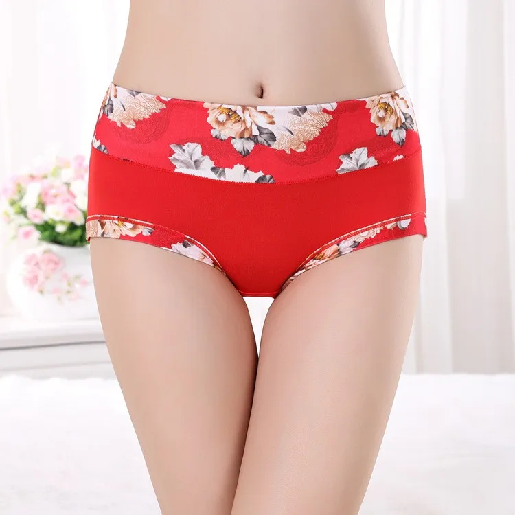 5 Teile/los frauen Höschen Drucken Unterwäsche Weiche Höschen Atem Briefs Mädchen Floral Panty Sexy Wäsche Unterhose Für Weibliche – Detail 9