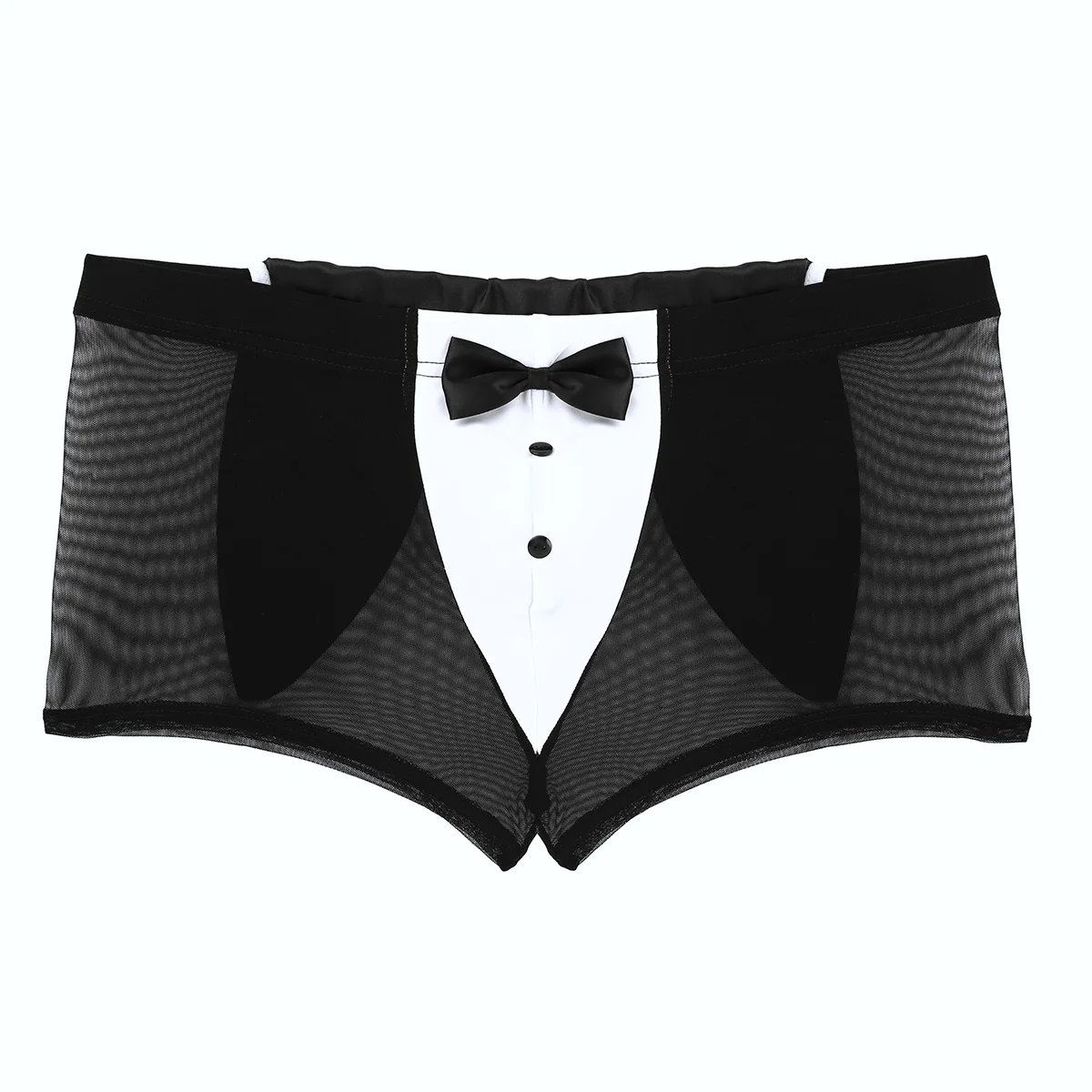 Men Cosplay Sexy Lingerie Set Waiter Stage Dancer Costumes Sexy Leather Crotchless Underwear Role Play Uniforms Nightclub Outfit