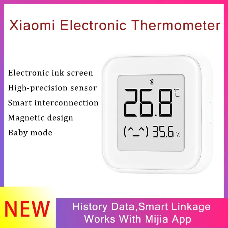 

New Version Xiaomi Mijia Bluetooth Thermometer eink Wireless Smart Electric Digital Hygrometer Thermometer Humidity Sensor Home